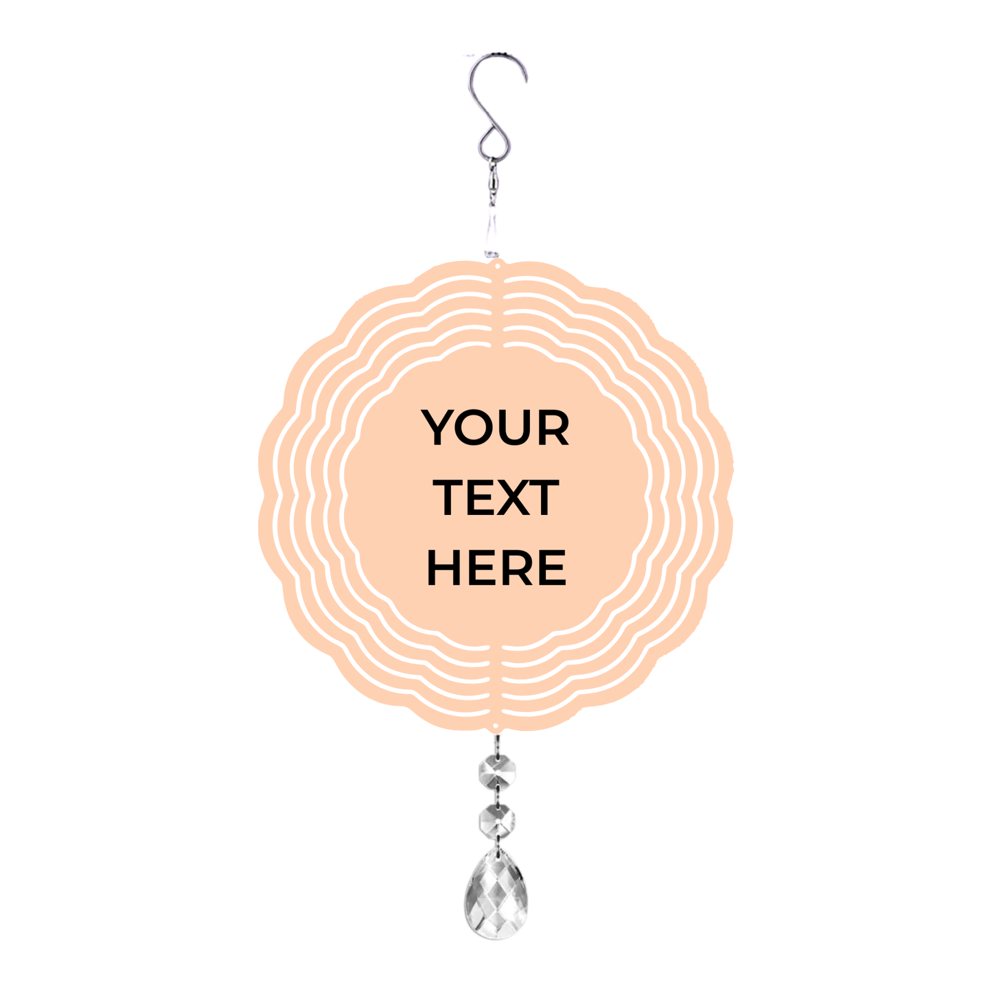 14.8 in Custom Wind Spinner (Round) mockup 3