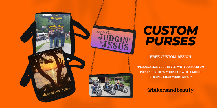 Custom purses crossbody and chain purse with custom designs