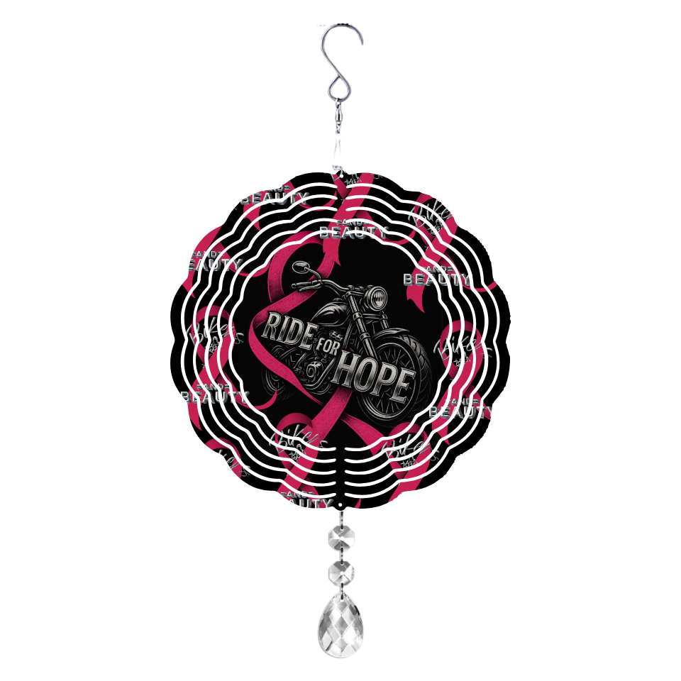 Ride For Hope Wind Spinner (Round)