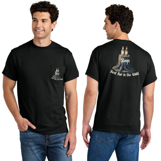 Stumps 8300 Unisex Pocket Tee|50/50 cotton/poly