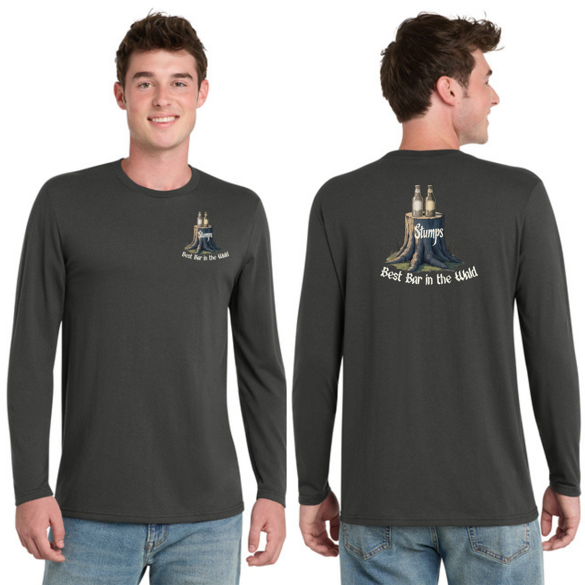 Stumps PC330LS Unisex Long Sleeve Tee|50 poly/37 cotton/13 rayon