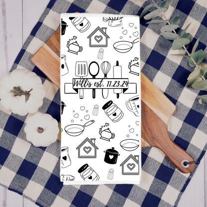Custom Kitchen Decor Hand Towel