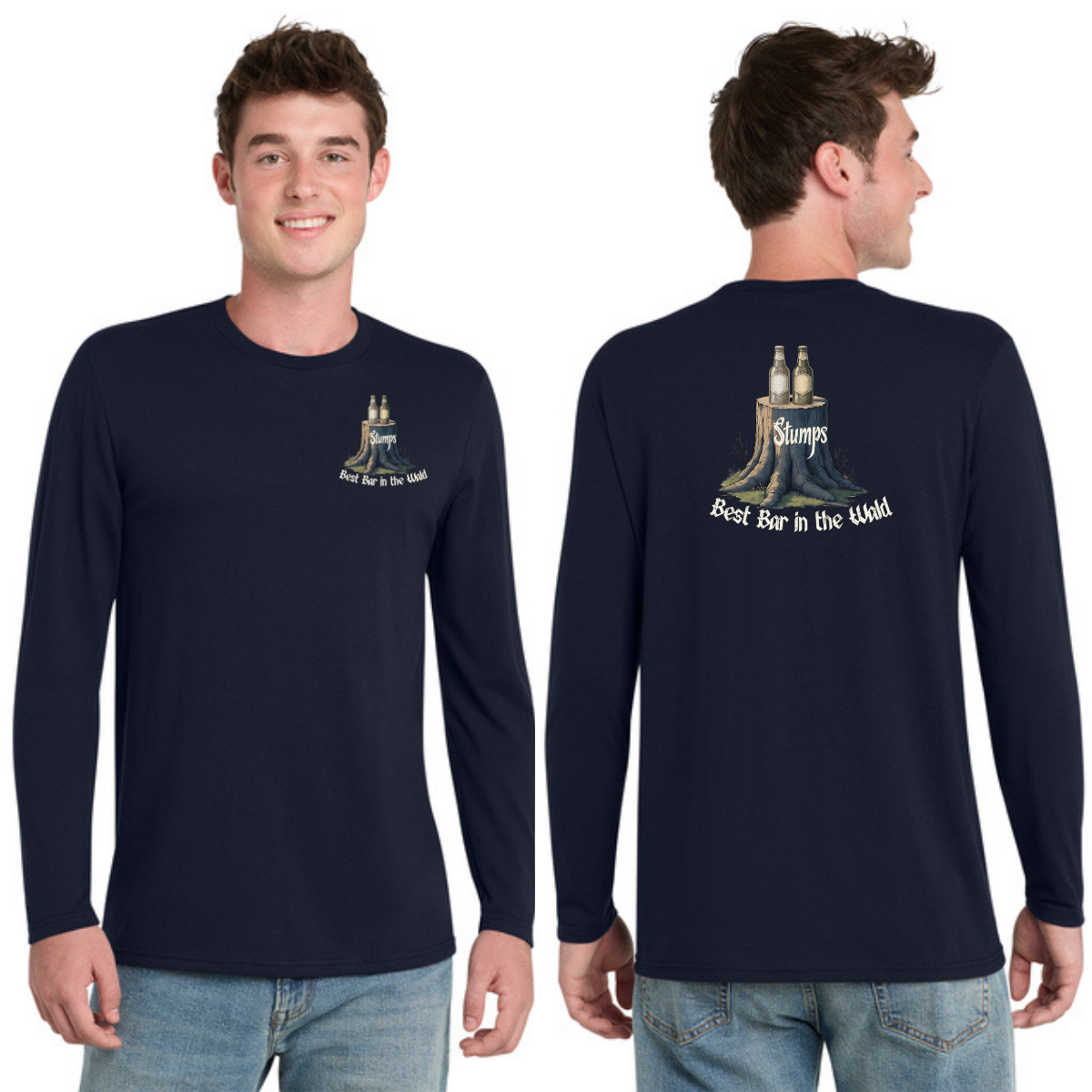 Stumps PC330LS Unisex Long Sleeve Tee|50 poly/37 cotton/13 rayon