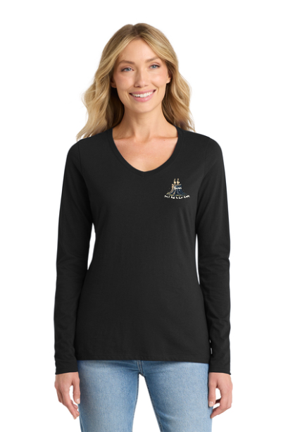 Stumps LPC450VLS Women's V-neck Long Sleeve|100% ring spun cotton