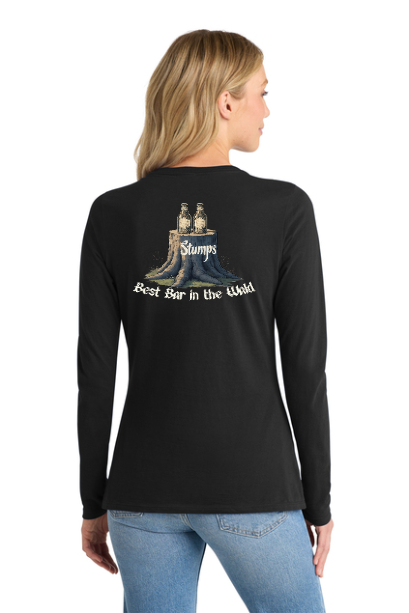 Stumps LPC450VLS Women's V-neck Long Sleeve|100% ring spun cotton