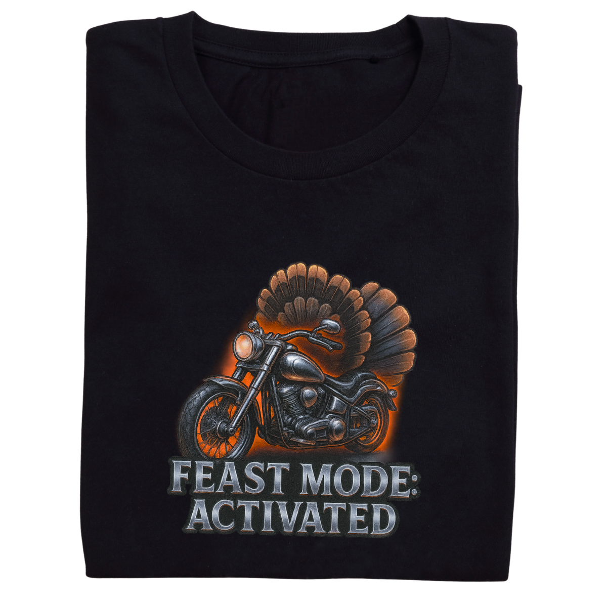 Feast Mode: Activated –Women's Short Sleeve Tee – Snarky Thanksgiving Shirt | Bikers & Beauty Apparel