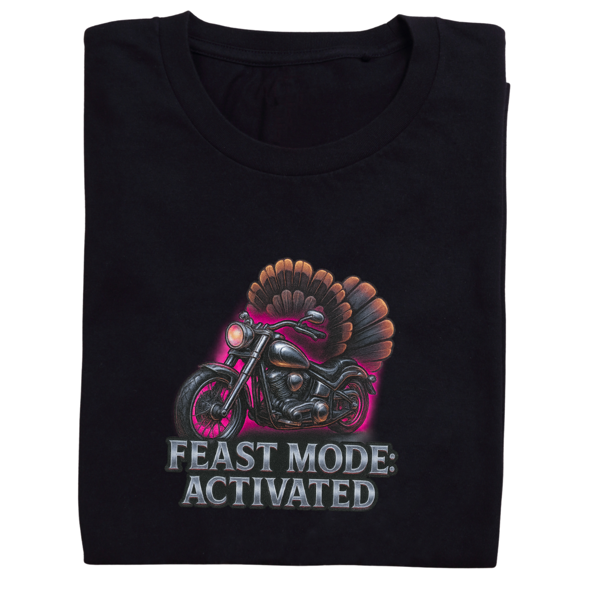 Feast Mode: Activated –Women's Short Sleeve Tee – Snarky Thanksgiving Shirt | Bikers & Beauty Apparel