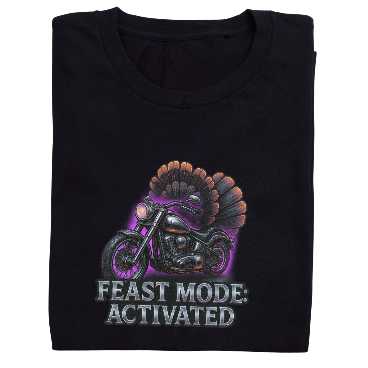 Feast Mode: Activated –Women's Short Sleeve Tee – Snarky Thanksgiving Shirt | Bikers & Beauty Apparel
