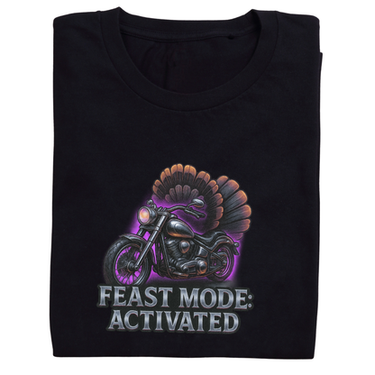 Feast Mode: Activated –Women's Short Sleeve Tee – Snarky Thanksgiving Shirt | Bikers & Beauty Apparel