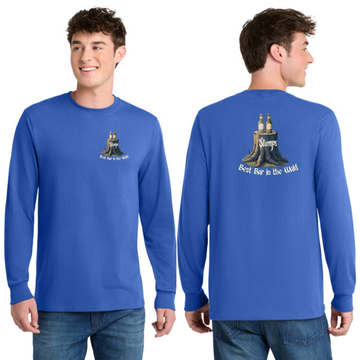 Stumps PC55LS Unisex Long Sleeve Tee|50/50 cotton/poly