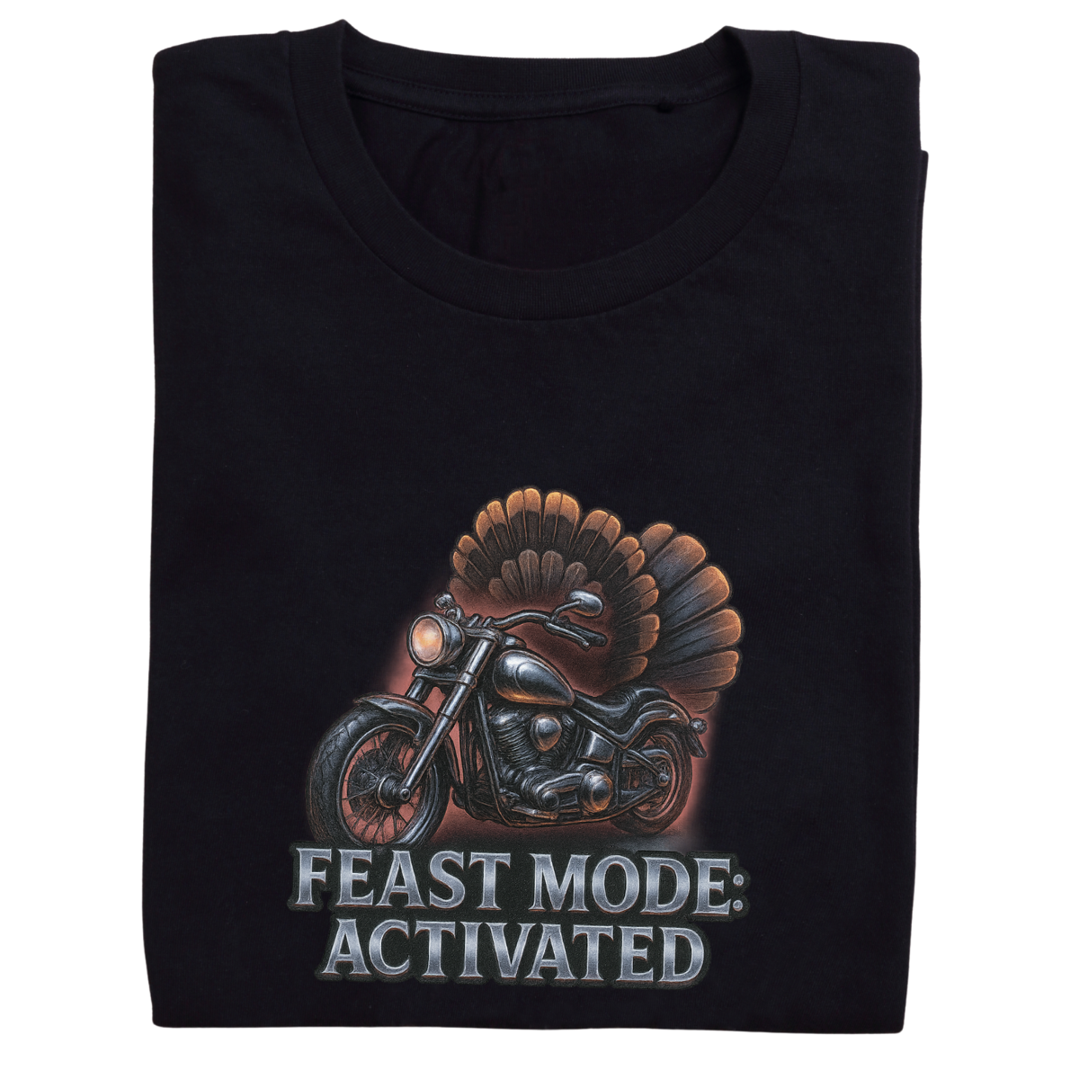 Feast Mode: Activated –Women's Short Sleeve Tee – Snarky Thanksgiving Shirt | Bikers & Beauty Apparel