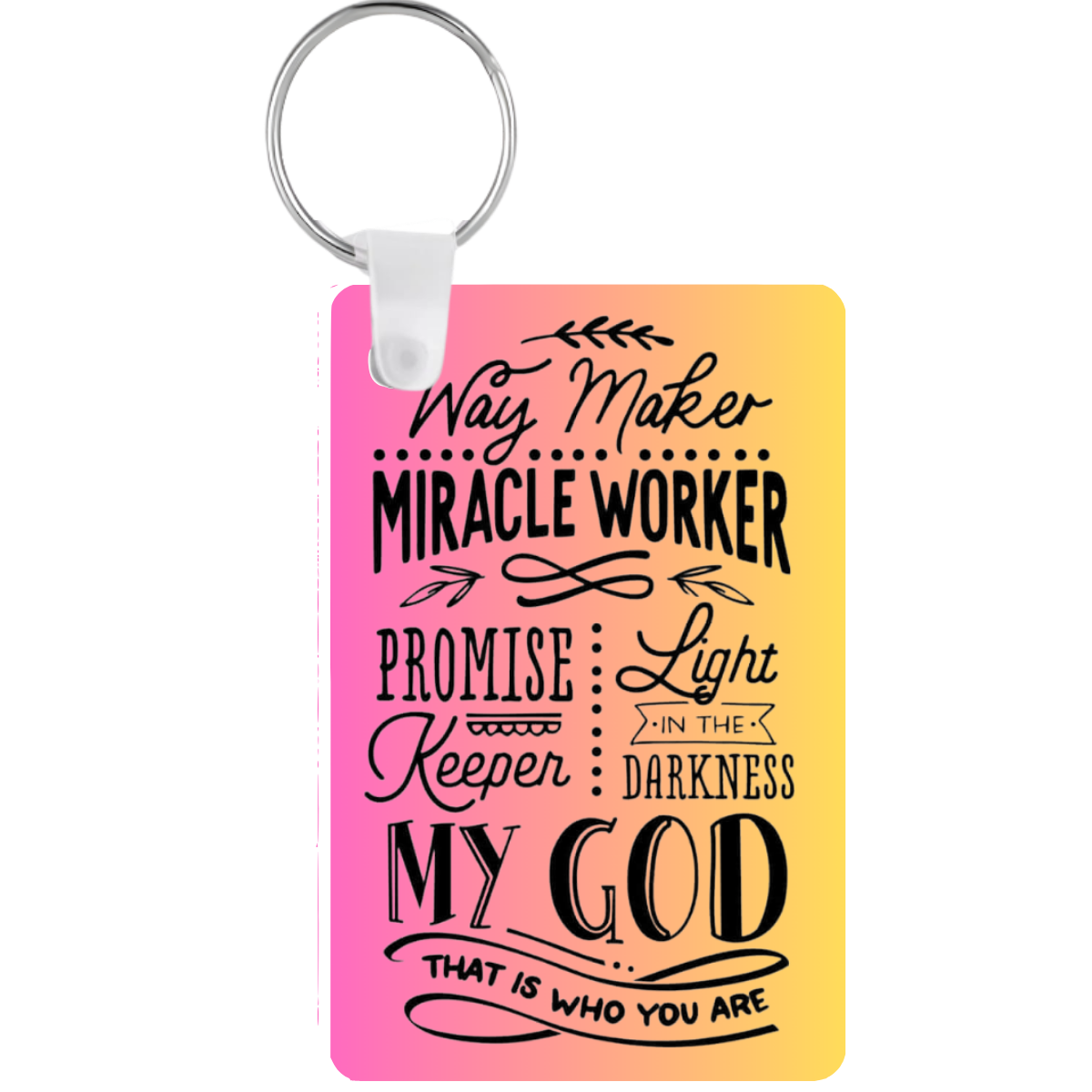 Way Maker Miracle Worker Keychain