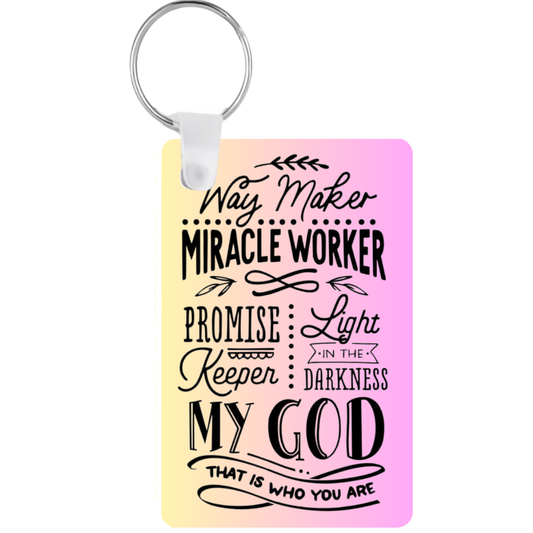 Way Maker Miracle Worker Keychain