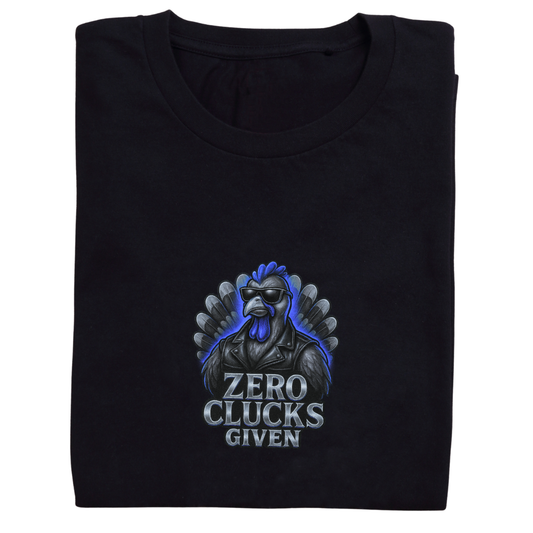 Zero Clucks Given –Women's Short Sleeve Tee – Snarky Thanksgiving Shirt | Bikers & Beauty Apparel