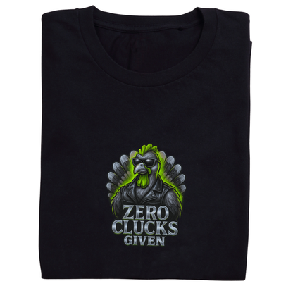 Zero Clucks Given –Women's Short Sleeve Tee – Snarky Thanksgiving Shirt | Bikers & Beauty Apparel