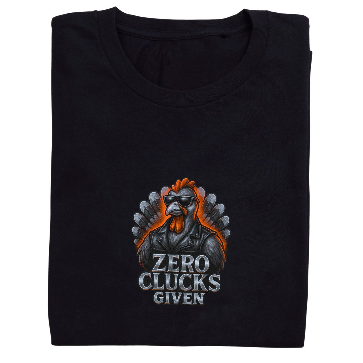 Zero Clucks Given –Women's Short Sleeve Tee – Snarky Thanksgiving Shirt | Bikers & Beauty Apparel
