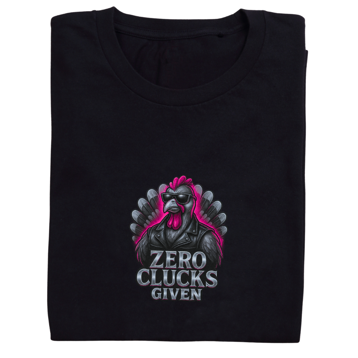 Zero Clucks Given –Women's Short Sleeve Tee – Snarky Thanksgiving Shirt | Bikers & Beauty Apparel