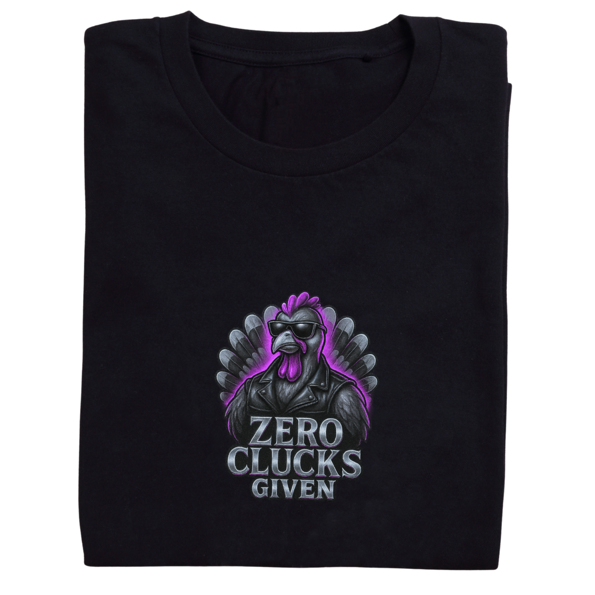 Zero Clucks Given –Women's Short Sleeve Tee – Snarky Thanksgiving Shirt | Bikers & Beauty Apparel