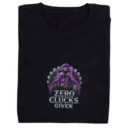 Zero Clucks Given –Women's Short Sleeve Tee – Snarky Thanksgiving Shirt | Bikers & Beauty Apparel
