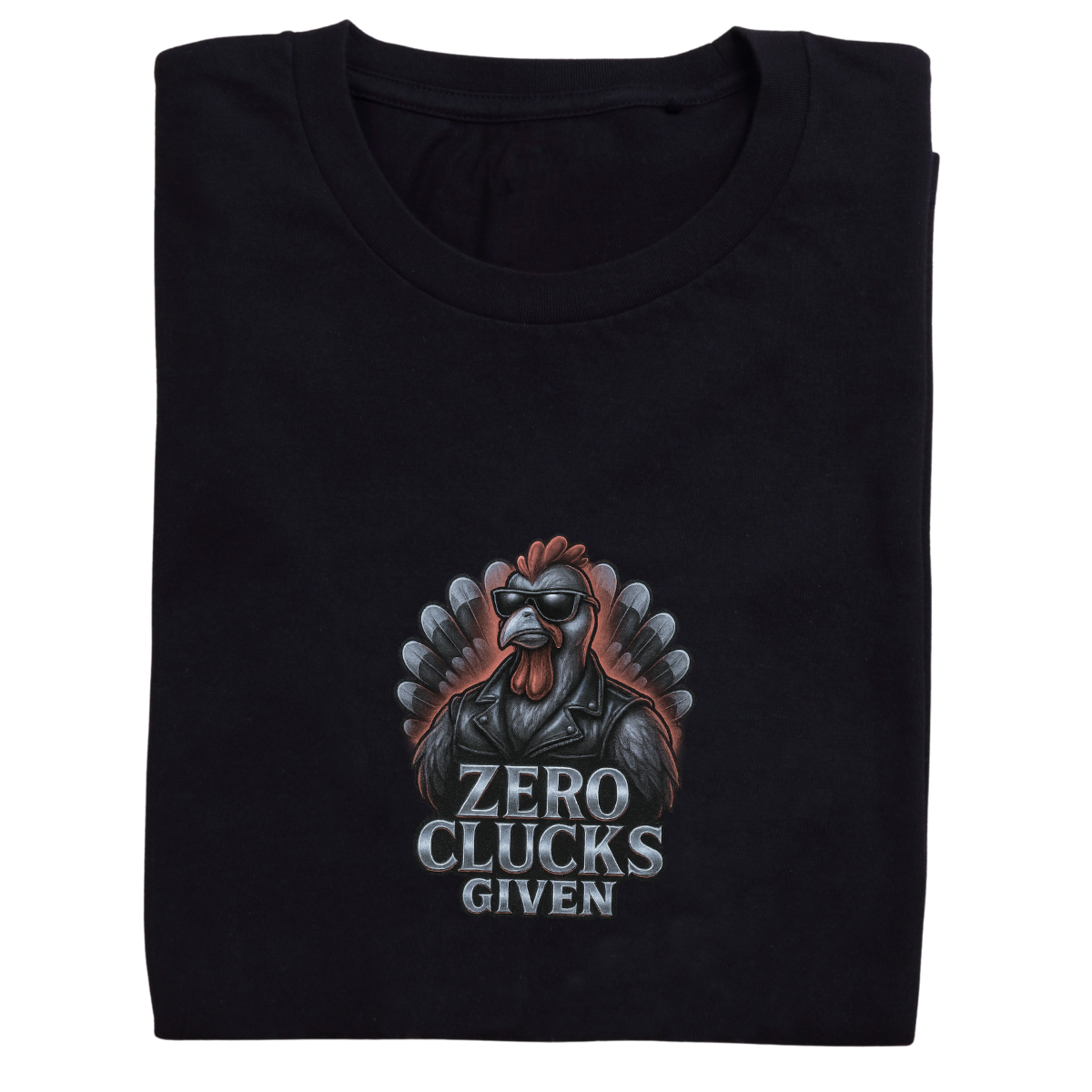 Zero Clucks Given –Women's Short Sleeve Tee – Snarky Thanksgiving Shirt | Bikers & Beauty Apparel