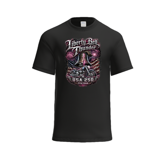 Liberty Bell Thunder USA 250 Biker Shirt - Unisex Tee