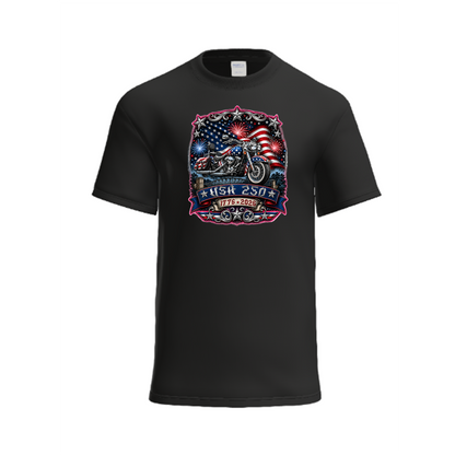 Patriotic Motorcycle USA 250 Biker Shirt - Unisex Tee